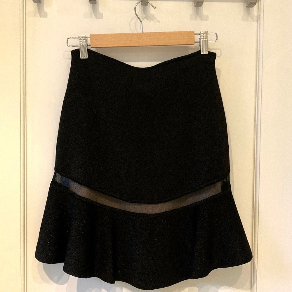 Alice + Olivia Tulle Metallic Skirt